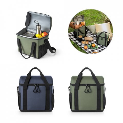 ROMA M. Cooler. Bolsa t&eacute;rmica almofadada em ripstop poli&eacute;ster reciclado 600D com interior forrado em PEVA 11 L