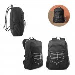 DELFOS BACKPACK. Mochila para notebook (15.6") em  poli&eacute;ster reciclado 300D e poli&eacute;ster reciclado 600D, com elementos refletores (18 L)