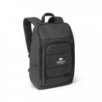 TOULON. Mochila para notebook (16") em poli&eacute;ster reciclado 600D de alta densidade, com revestimento resistente &agrave; &aacute;gua (19 L) - Preto