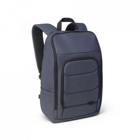 TOULON. Mochila para notebook (16") em poli&eacute;ster reciclado 600D de alta densidade, com revestimento resistente &agrave; &aacute;gua (19 L) - Azul