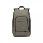 TOULON. Mochila para notebook (16") em poli&eacute;ster reciclado 600D de alta densidade, com revestimento resistente &agrave; &aacute;gua (19 L) - Verde escuro