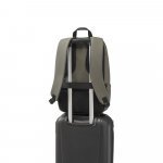 TOULON. Mochila para notebook (16") em poli&eacute;ster reciclado 600D de alta densidade, com revestimento resistente &agrave; &aacute;gua (19 L) - Verde escuro