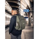 TOULON. Mochila para notebook (16") em poli&eacute;ster reciclado 600D de alta densidade, com revestimento resistente &agrave; &aacute;gua (19 L)