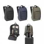 TOULON. Mochila para notebook (16") em poli&eacute;ster reciclado 600D de alta densidade, com revestimento resistente &agrave; &aacute;gua (19 L)