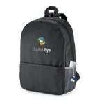 HEXA. Mochila para notebook (15.6'') em 600D com compartimento almofadado (16 L) - Cinza escuro