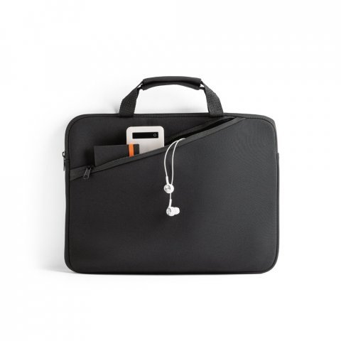 SEATTLE. Pasta para notebook (14'') em soft shell de alta densidade - Preto