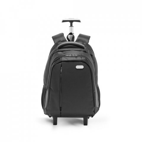 MIAMI. Mochila trolley para notebook (17'') em Nylon 999 imperme&aacute;vel com 2 rodas e sistema de prote&ccedil;&atilde;o integrado (30 L) - Cinza
