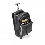 MIAMI. Mochila trolley para notebook (17'') em Nylon 999 imperme&aacute;vel com 2 rodas e sistema de prote&ccedil;&atilde;o integrado (30 L) - Cinza