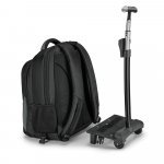 MIAMI. Mochila trolley para notebook (17'') em Nylon 999 imperme&aacute;vel com 2 rodas e sistema de prote&ccedil;&atilde;o integrado (30 L) - Cinza