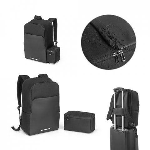 BELFAST. Mochila (20 L) 2 em 1 com bolsa t&eacute;rmica (4.5L) inclusa que permite a sua utiliza&ccedil;&atilde;o em conjunto ou separado
