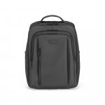 SEVILLE. Mochila trolley em 900D com revestimento resistente &agrave; &aacute;gua 28 L (17.3") - Preto