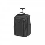 SEVILLE. Mochila trolley em 900D com revestimento resistente &agrave; &aacute;gua 28 L (17.3") - Preto