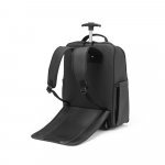 SEVILLE. Mochila trolley em 900D com revestimento resistente &agrave; &aacute;gua 28 L (17.3") - Preto