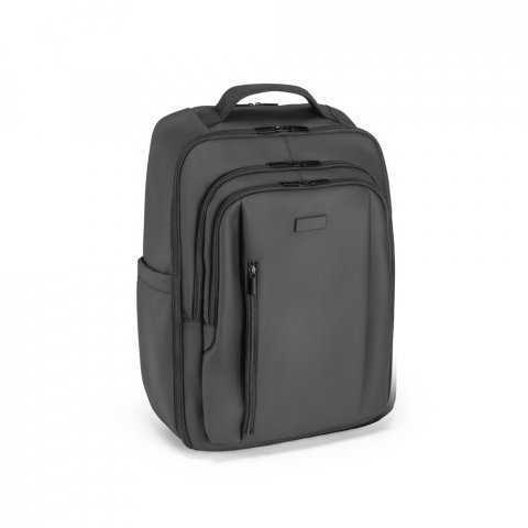 SEVILLE. Mochila trolley em 900D com revestimento resistente &agrave; &aacute;gua 28 L (17.3") - Preto