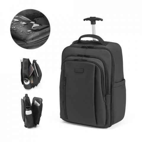 SEVILLE. Mochila trolley em 900D com revestimento resistente &agrave; &aacute;gua 28 L (17.3")