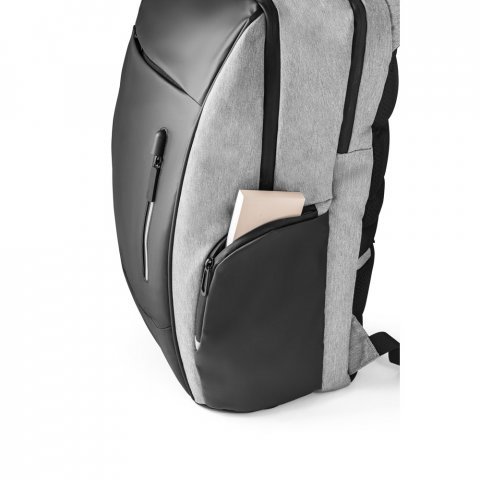 LYON. Mochila para notebook (17") em 900D e Tarpaulin (30 L) - Cinza claro