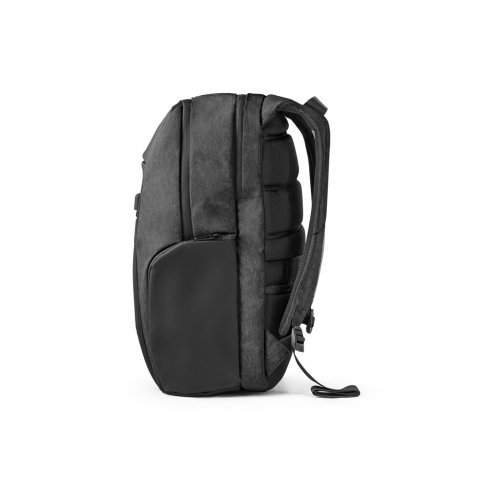 LYON. Mochila para notebook (17") em 900D e Tarpaulin (30 L) - Cinza escuro