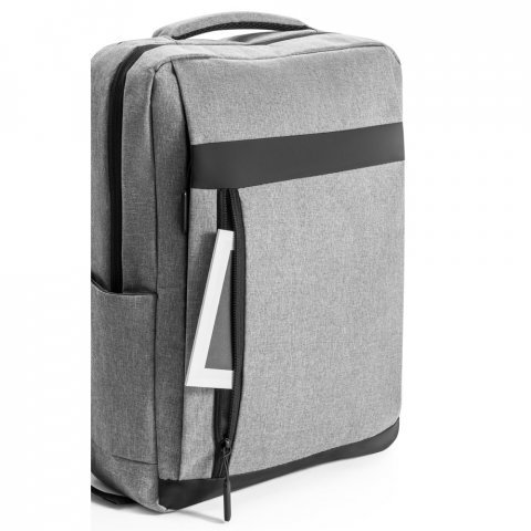 DENVER. Mochila para notebook 15.6" em 300D melange - Cinza claro