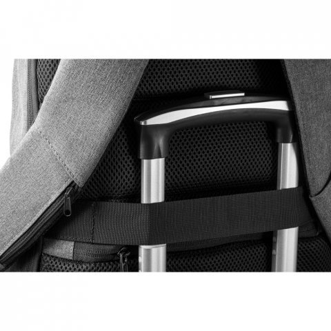 MUNIQUE. Mochila para notebook (17") em 300D de alta densidade  (21 L) - Cinza claro
