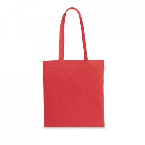 MEXICO. Sacola 70% algod&atilde;o reciclado e 30% poli&eacute;ster reciclado (150 g/m&sup2;) sem tingimento - Vermelho
