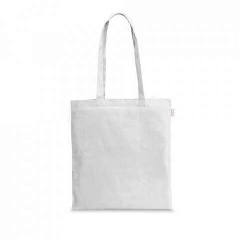 MEXICO. Sacola 70% algod&atilde;o reciclado e 30% poli&eacute;ster reciclado (150 g/m&sup2;) sem tingimento - Branco