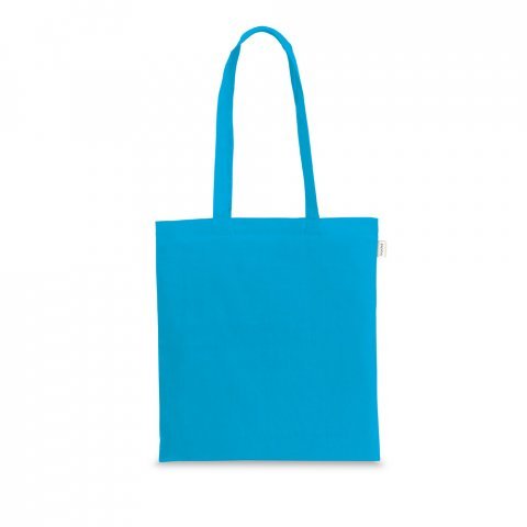 MEXICO. Sacola 70% algod&atilde;o reciclado e 30% poli&eacute;ster reciclado (150 g/m&sup2;) sem tingimento - Azul claro