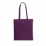 MEXICO. Sacola 70% algod&atilde;o reciclado e 30% poli&eacute;ster reciclado (150 g/m&sup2;) sem tingimento - Roxo