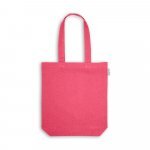 MERIDA. Sacola em 50% algod&atilde;o, 30% algod&atilde;o reciclado e 20% poli&eacute;ster reciclado (220 g/m&sup2;) - Rosa