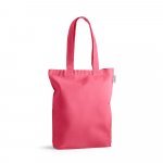 MERIDA. Sacola em 50% algod&atilde;o, 30% algod&atilde;o reciclado e 20% poli&eacute;ster reciclado (220 g/m&sup2;) - Rosa