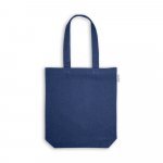 MERIDA. Sacola em 50% algod&atilde;o, 30% algod&atilde;o reciclado e 20% poli&eacute;ster reciclado (220 g/m&sup2;) - Azul