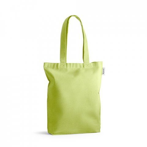 MERIDA. Sacola em 50% algod&atilde;o, 30% algod&atilde;o reciclado e 20% poli&eacute;ster reciclado (220 g/m&sup2;) - Verde claro