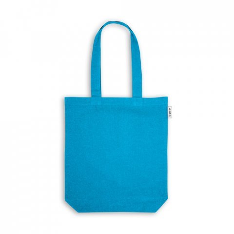 MERIDA. Sacola em 50% algod&atilde;o, 30% algod&atilde;o reciclado e 20% poli&eacute;ster reciclado (220 g/m&sup2;) - Azul claro