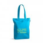 MERIDA. Sacola em 50% algod&atilde;o, 30% algod&atilde;o reciclado e 20% poli&eacute;ster reciclado (220 g/m&sup2;) - Azul claro