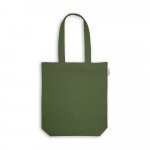 MERIDA. Sacola em 50% algod&atilde;o, 30% algod&atilde;o reciclado e 20% poli&eacute;ster reciclado (220 g/m&sup2;) - Verde escuro