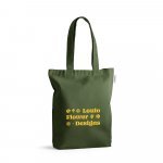 MERIDA. Sacola em 50% algod&atilde;o, 30% algod&atilde;o reciclado e 20% poli&eacute;ster reciclado (220 g/m&sup2;) - Verde escuro