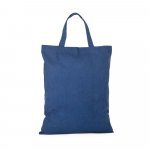 SIENA. Sacola dobr&aacute;vel em 50% algod&atilde;o, 30% algod&atilde;o reciclado e 20% poli&eacute;ster reciclado (140 g/m&sup2;) - Azul