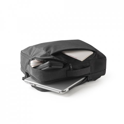 ALEXANDRIA. Mochila 2 em 1 para notebook (15.6") em 600D (14 L) - Cinza escuro