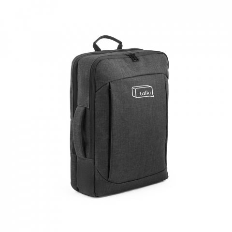 ALEXANDRIA. Mochila 2 em 1 para notebook (15.6") em 600D (14 L) - Cinza escuro