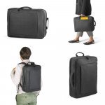 ALEXANDRIA. Mochila 2 em 1 para notebook (15.6") em 600D (14 L)
