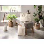 PARMA. Sacola em 50% algod&atilde;o, 30% algod&atilde;o reciclado e 20% poli&eacute;ster reciclado (220 g/m&sup2;)