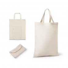 BEIRUT. Sacola dobr&aacute;vel em 50% algod&atilde;o, 30% algod&atilde;o reciclado e 20% poli&eacute;ster reciclado (140 g/m&sup2;)