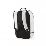 MANCHESTER. Mochila em poli&eacute;ster reciclado 290T e sarja com compartimento para sapatos (25 L) - Branco