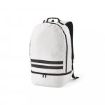 MANCHESTER. Mochila em poli&eacute;ster reciclado 290T e sarja com compartimento para sapatos (25 L) - Branco