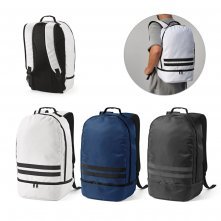 MANCHESTER. Mochila em poli&eacute;ster reciclado 290T e sarja com compartimento para sapatos (25 L)