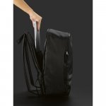 MANCHESTER NOTE. Mochila para notebook (15") em poli&eacute;ster reciclado 290T (18 L) - Preto