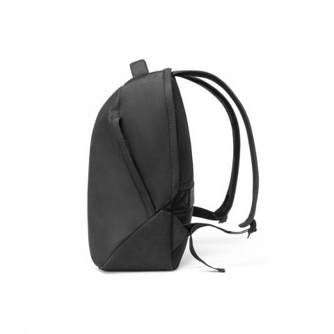 AUCKLAND. Mochila com sistema antiroubo para notebook (15.6") em 600D e ripstop (17 L) - Preto
