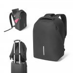 AUCKLAND. Mochila com sistema antiroubo para notebook (15.6") em 600D e ripstop (17 L)