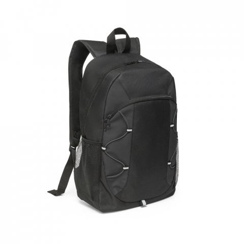 LIMA. Mochila em 600D com detalhes em ripstop colorido (16 L) - Preto