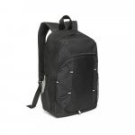 LIMA. Mochila em 600D com detalhes em ripstop colorido (16 L) - Preto