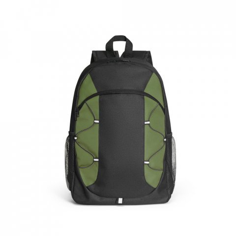 LIMA. Mochila em 600D com detalhes em ripstop colorido (16 L) - Verde escuro